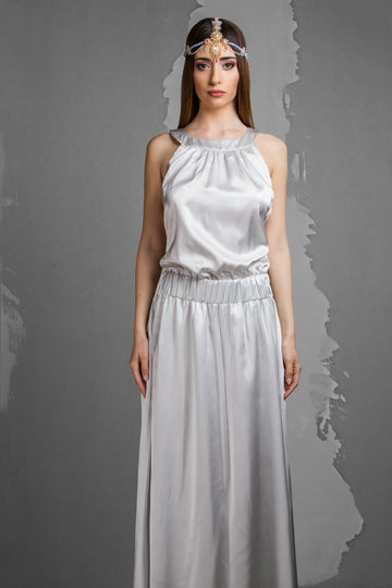 Long Silk Dress LB-0016